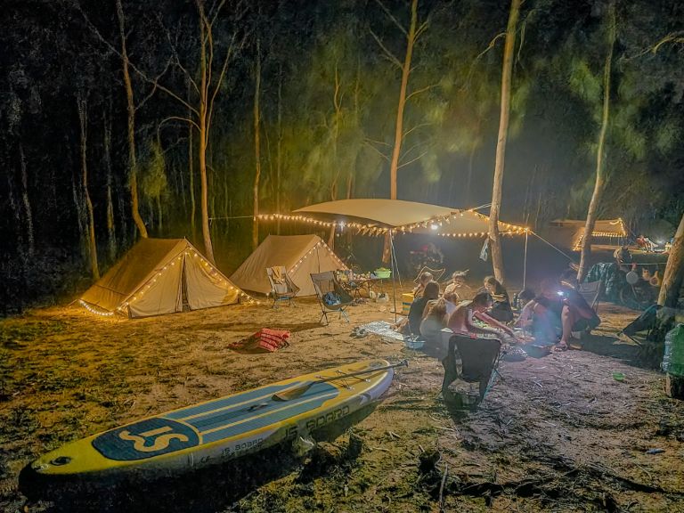 Review cắm trại hồ Dầu Tiếng