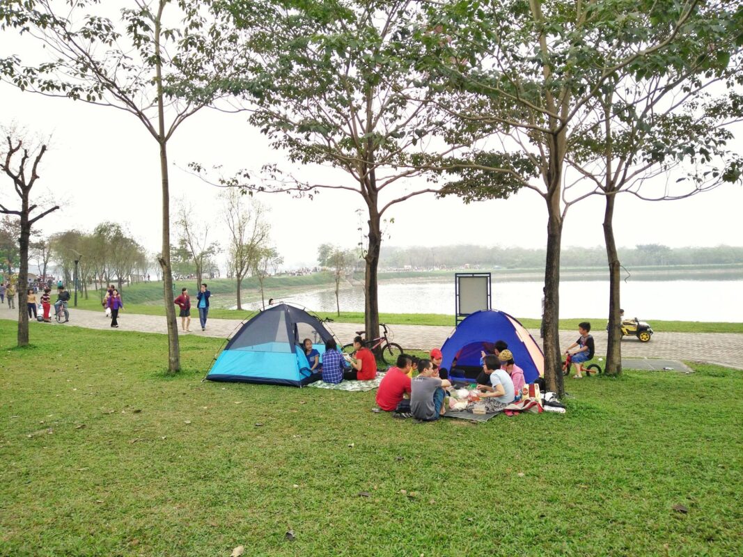 Ecopark là địa điểm cắm trại Hưng Yên nhiều người biết đến