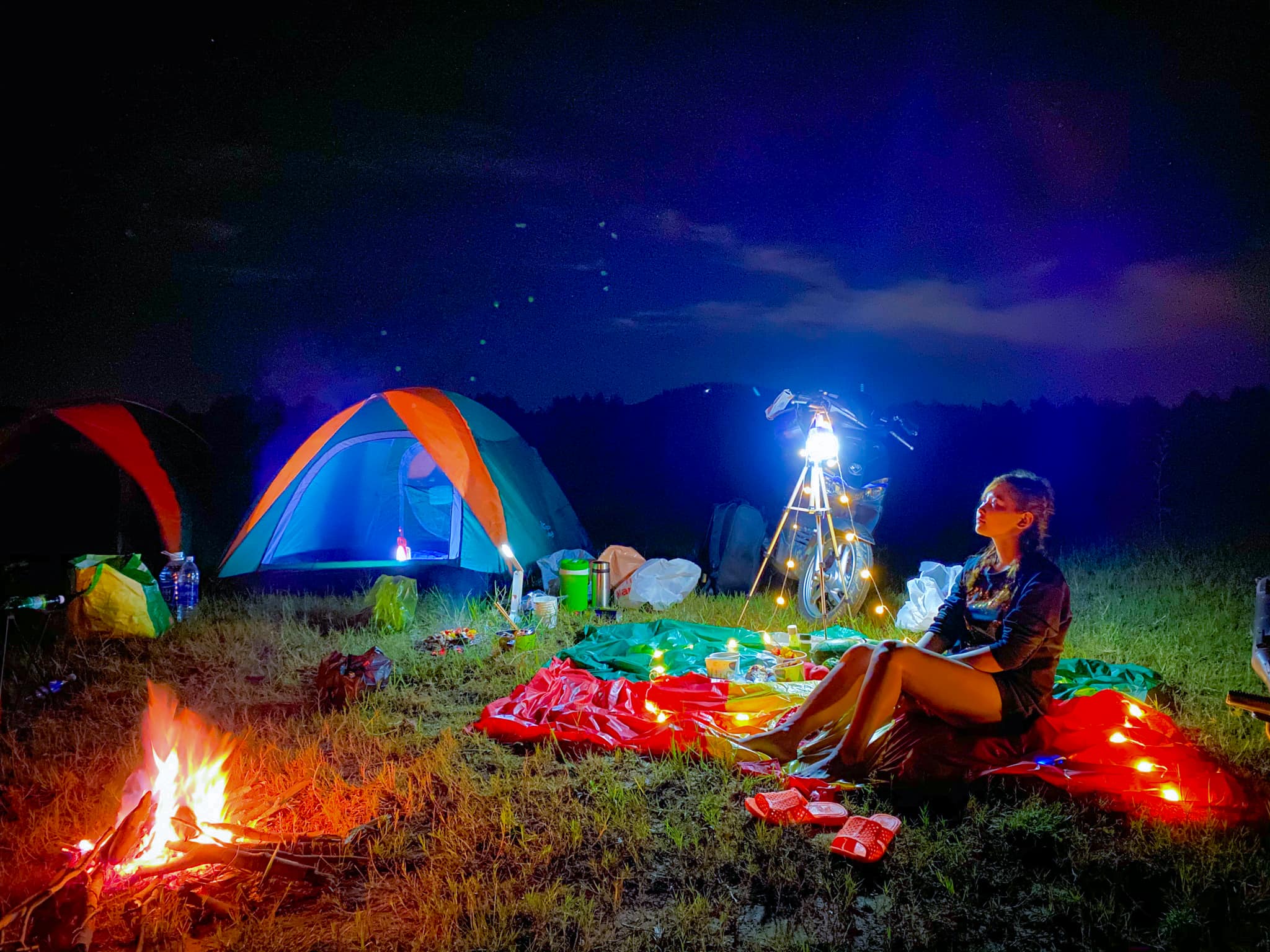 Cắm trại Hồ Dầu Tiếng qua đêm