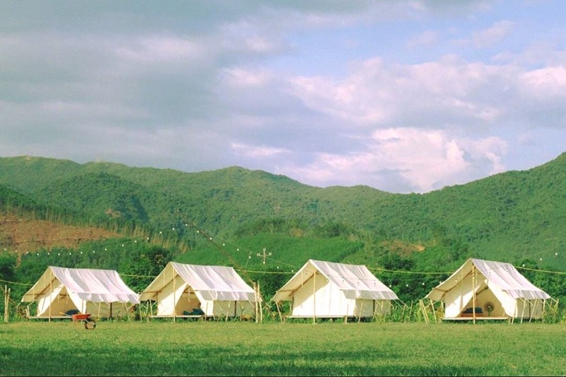 Các căn lều trại ở yên retreat